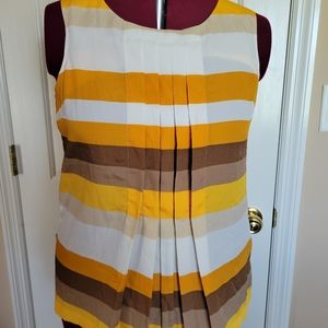 Striped Sleeveless Blouse